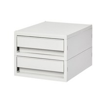 시스맥스 2단서랍장 중형 멀티박스 소품 책상정리함 사무실 문서보관 깔끔한 모던