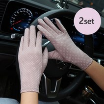 감성스터프 봄 여름 여성 자외선차단 운전 장갑 2set