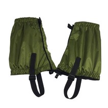 레그워머 눈 방지 1 쌍 눈 각반 야외 하이킹 걷기 탄성 밴드가있는 모래 방지 스키, 01 Army Green