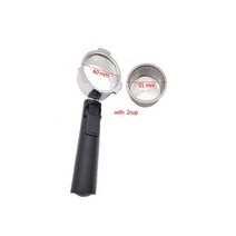 드롱기 특수 바텀리스 필터 포터필터 51MM 스테인레스 스틸 커피 기기 3 이어 머신 핸들 도구 세트, [01] M, [01] With filter A