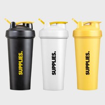 서플라이스 헬스 보충제 쉐이크통 보틀 700ml, 옐로우
