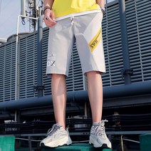 바지 남성 캐주얼 숏팬츠 트렌드 여름 유행브랜드 외투 단소, T01-M, C02-668-그레이