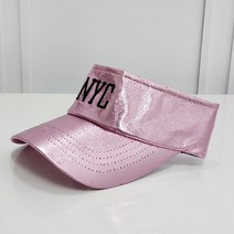 한스모자 nyc선캡 썬바이져 남녀공용 물놀이 수영장 골프 썬캡, 핑크