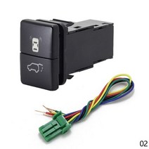 1pc 듀얼 스치 안개 조명 레이더 전원 공급 장치 LED 헤드 라이트 버튼 도요타 자동차 액세서리, Radar Tailgate