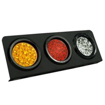 화물차 용달 중장비 LED 3구 차폭등 후진등 12V 24V 덤프 5톤구형 사이드 25인승미니버스 윙바디 메가 벤츠 현대 츄레라 차량 스카니아 전구 볼보, 12V 3구 사각 C 007