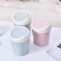 PKFARM 파스텔 인테리어 미니 휴지통, 1개, 핑크