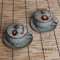 토원 쌍화차찬세트 220ml 연녹 대추찻잔 전통찻잔