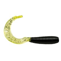Bobby Garland Crappie Baits 하이퍼 그럽 컬리 테일 스윔 베이트 크래피 낚시 미끼 5.1cm(2인치) 18개 팩 일렉트릭 치킨 (BG2HG21918), Black Chartreuse Silver