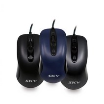 SKY C10 게이밍 마우스 프로게이머마우스 튼튼한외관, 상세페이지참조, 네이비