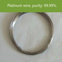 저온알루미늄용접봉 용융 용접순수 Pt 와이어 백금 전극 전기 영동 셀 순도: 99.99%., 04 0.05mmx50cm