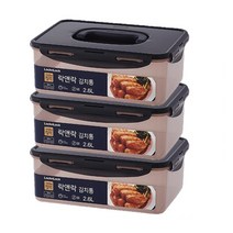 락앤락 뉴 김치통 정석 핑크, 2.6L, 3개