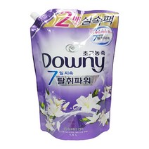 다우니 초고농축 섬유유연제 화이트와 릴리향, 2개, 1.6L