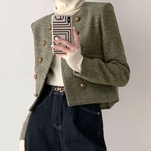 디아더컬러 트위드 라운드 자켓 하객 브라이덜