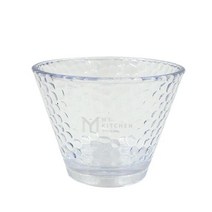 PC 아이스크림볼-곰보 투명 플라스틱 브이볼 식당 카페 안전한 그릇 디저트볼