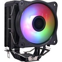 DS 2200RPM PWM CPU 냉각 팬 블랙 알루미늄 쿨러 포함 미드 풀 타워 케이스용 인텔 LGA 1200 115X 1366과 호환 ASUS Aura Mystic L