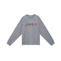 인스턴트펑크 Ms 그래픽 맨투맨 스웨트셔츠 그레이 프린트