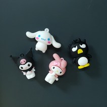 단품 산리오 입체 자석 강력 인테리어 마그네틱 현관문 냉장고 꾸미기 스케줄 메모 캐릭터 보드 사무용 칠판 보드 자석판 사진 세트 미니어처 감성 마그넷 자석홀더 보드판 피규어, 핑크토끼