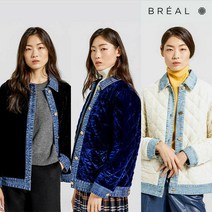 [런칭가 89 900원] 브리엘 벨벳 퀼팅점퍼