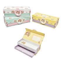 서랍지함필통(로맨틱플라워) 지함필통, 민트