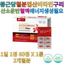 종근당 철분 엽산 비타민D B12 구리 60캡슐 1박스