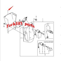NICHIYU 지게차 액세서리 FB10/20/3072 대시 보드 장식 커버 2430038513, 한개옵션0