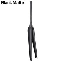 자전거 포크 프레임 공구 바이크 테이퍼드 로드 풀 카본 파이버 25C 타이어 700C 100x9 1-1/8 에서 1-1/2, [01] Black Matte