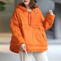 꽃소담 여자 루즈핏 후드 경량 숏 패딩 점퍼QQA2963