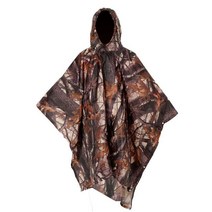3 in 1 초경량 야외 하이킹 캠핑 레인코트 판초 피크닉 매트 야외 천막 캠핑 텐트 mini tarp 태양 보호소 210t, 잎, 협력사