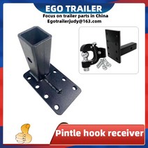Egotailer-조정 가능한 핀틀 후크 고정베이스 수신기 고정 장치 트레일러 히치 견인 헤비 듀티 트레일러 R, 한개옵션0