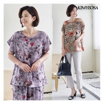 [김여사] 아이스 쿨 인견 생활한복 상의 엄마옷/마담옷/중년여성/50대/60대