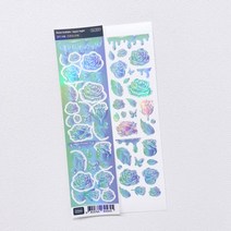 러브미모어 로즈버블 아쿠아나이트 씰스티커, 1개