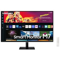 삼성전자 스마트모니터 M7 S32BM700 UHD 4K C-Type 유튜브 넷플릭스 덱스 미러링 블랙, LS32BM700UKXKR