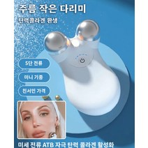 가정용미세전류미용기기 리프팅 페이스 마사지 롤러형 도입기, 화이트
