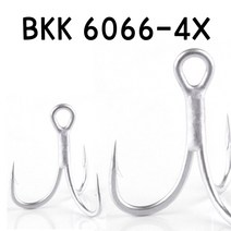 (해룡) BKK 강화 트레블훅 트래블훅 10개입 루어튜닝 교체훅, 4호, 4호