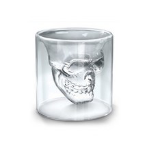 [로하티]해골 술잔 75ml/ 이중유리 양주잔, free