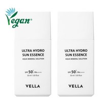 [비건 선크림]벨라 끈적임없는 촉촉한 하이드로 선에센스 30ml 2개
