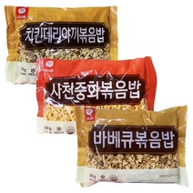 천일식품 치킨데리야끼볶음밥 300g+사천중화볶음밥 300g+바베큐볶음밥 300g