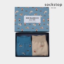 [삭스탑] SOX ISLAND CO 달마시안 & 고양이 2 SET 여자 남자 여성 남성 데일리 패션 중목양말