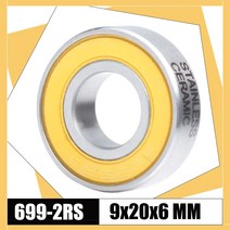 베어링 노바텍 자전거 허브용 스테인레스 전면 후면 허브 휠 세라믹 볼 699RS 9 20 6 1PC ABEC3 9206mm