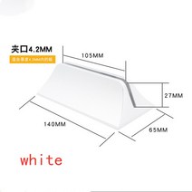 데스크파티션 아크릴가림막2pcs 아크릴 데스크탑 화면 클립 이동식 플라스틱 지원 프레임 브래킷 시험 사무, 02 WHITE