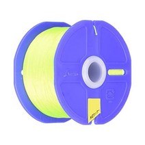 Shinwa Rules 워터 폴리에스터 스레드 릴, 얇은 0.5mm × 500m, 단품(1개), 형광 옐로우