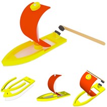 바람과 자석으로 가는 돛단 배 (1인용) 풍력 척력 반 작용 부력 과학 교구 만들기 실험 사이언스