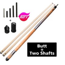 당구큐대 ZOKUE-Carom 스틱 3쿠션 큐 전문 테이퍼 12mm 팁 142cm Libre 케이스 포함, Double-shafts-2