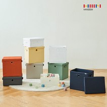 한샘(생활) [한샘] 샘 폴리 수납정리 바스켓(중4/대3) 택1, 중4p(크림)