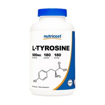 뉴트리코스트 L-티로신 타이로신 대용량 180캡슐 / Nutricost L-Tyrosine Capsules