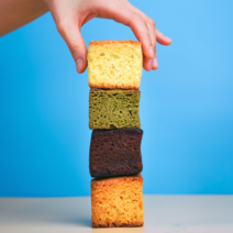 레미레미 무설탕 무밀가루 미니 큐브 파운드 케이크, 종류별 2개씩 (총 8개)