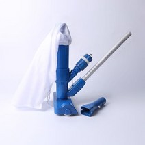 수영장청소기 물때제거 바닥청소 수영장 진공 청소기 소독 도구 흡입 헤드 연못 분수 스파 풀 브러시 핸들, 04 blue EU