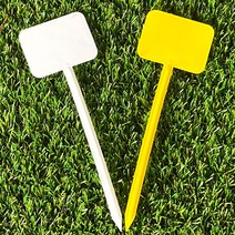 다육맘 네임텍 화분픽 이름표 가든픽 (T자대형 15개입), 흰색(15개입)