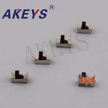 10PCS SK-23D05 2P3T 4/6/9mm le pole 3 개의 던지기 손잡이 고도는 4 고정 핀으로 슬라이드 스위치 측면 삽입 8 핀을 정의 할 수 있습니다, 01 handle high 4mm, 01 positive 1-3