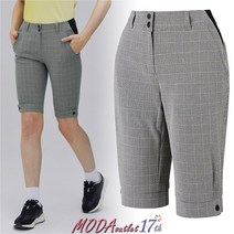 엘르골프 여성 체크 5부 팬츠 6I41702-121